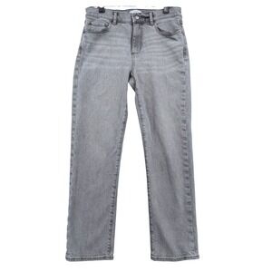 LOFT Outlet Straight Leg Jeans Women 0 Cotton Elastane Gray